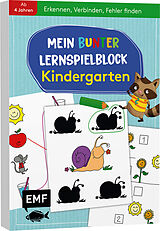 Kartonierter Einband Mein bunter Lernspielblock  Kindergarten: Erkennen, Verbinden, Fehler finden von 
