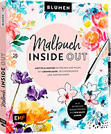 Kartonierter Einband Malbuch Inside Out: Watercolor Blumen von 