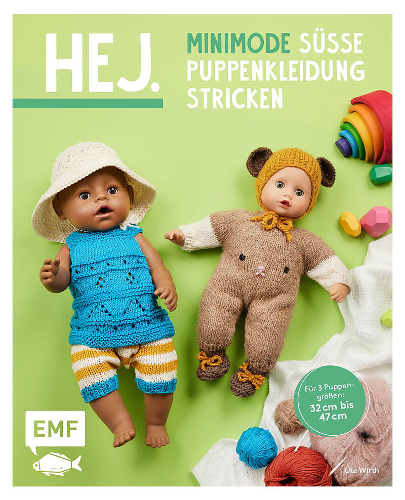 Hej Minimode  Süße Puppenkleidung stricken