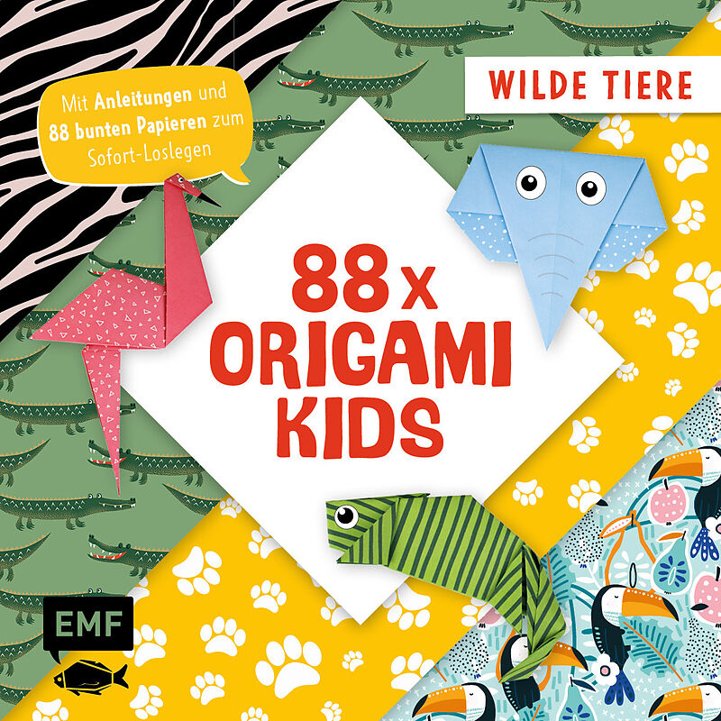 88 x Origami Kids  Wilde Tiere
