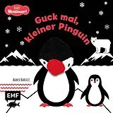 Fester Einband Kontrastbuch für Babys mit Fingerpuppe: Guck mal, kleiner Pinguin von