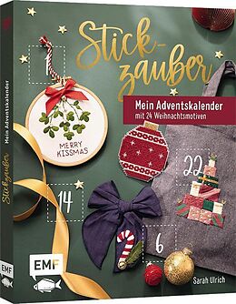 Fester Einband Mein Adventskalender-Buch  Stickzauber von Sarah Ulrich