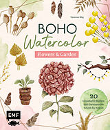 Fester Einband Boho Watercolor  Flowers &amp; Garden von Vanessa May