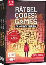 Kartonierter Einband Rätsel, Codes und Games  Die XXL Mathe-Challenge für die 3. und 4. Klasse von Mathieu Quénée, Mallory Monhard