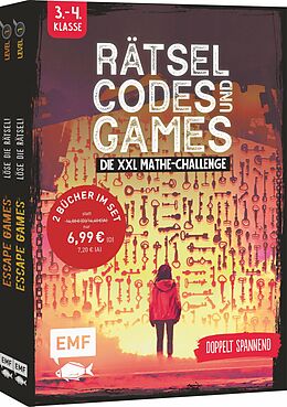 Kartonierter Einband Rätsel, Codes und Games  Die XXL Mathe-Challenge für die 3. und 4. Klasse von Mathieu Quénée, Mallory Monhard