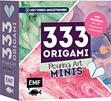 Kartonierter Einband 333 Origami Minis  Pouring Art  Dein dekorativer Wendeblock zum kreativen Falten &amp; Notieren von 