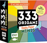 Kartonierter Einband 333 Origami Minis  Happy Paper  Dein dekorativer Wendeblock zum kreativen Falten &amp; Notieren von 