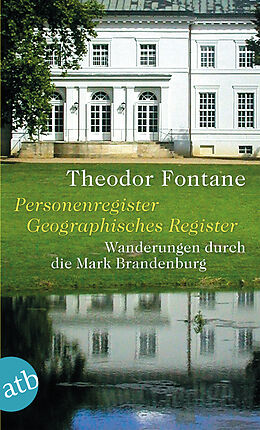Kartonierter Einband Wanderungen durch die Mark Brandenburg, Band 5 von Theodor Fontane