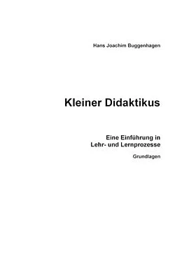 E-Book (epub) Kleiner Didaktikus von Hans Joachim Dr. habil. Buggenhagen