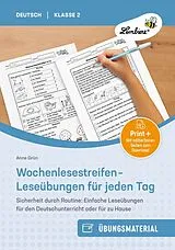 Set mit div. Artikeln (Set) Wochenlesestreifen - Leseübungen für jeden Tag von Anne Grün