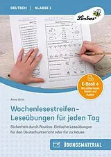 PDF Wochenlesestreifen - Leseübungen für jeden Tag von Anne Grün