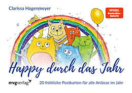 Postkartenbuch/Postkartensatz Happy durch das Jahr: Postkarten von Clarissa Hagenmeyer