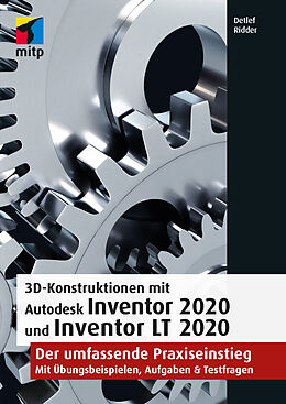 E-Book (pdf) 3D-Konstruktionen mit Autodesk Inventor 2020 und Inventor LT 2020 von Detlef Ridder