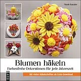 Fester Einband Blumen häkeln von Nicole Kanzler