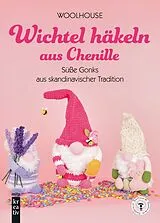 Fester Einband Wichtel häkeln aus Chenille von