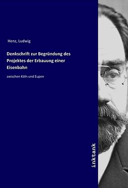 Kartonierter Einband Denkschrift zur Begründung des Projektes der Erbauung einer Eisenbahn von Ludwig Henz