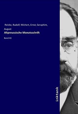 Kartonierter Einband Altpreussische Monatsschrift von Rudolf Reicke