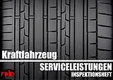 Kartonierter Einband KFZ Serviceheft Scheckheft Inspektionsheft Wartungsheft - Car inspection booklet von Uwe H. Sültz