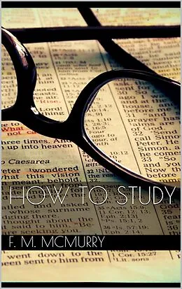 E-Book (epub) How to Study von Frank M. Mcmurry