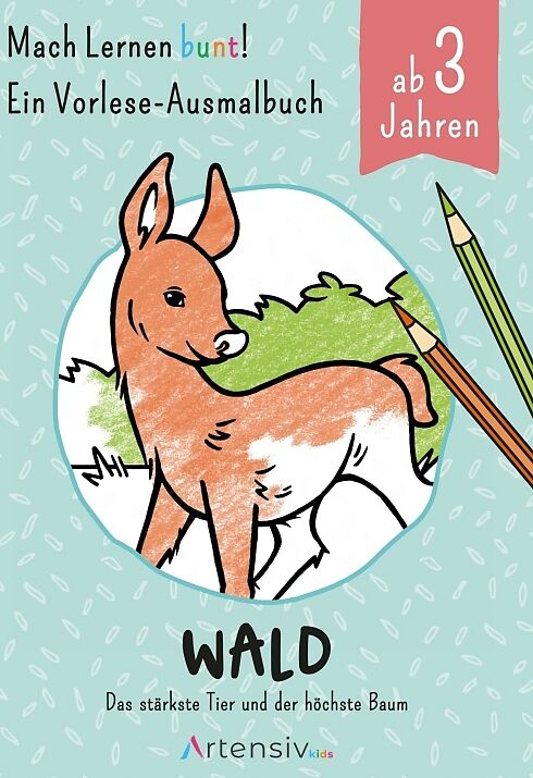 Wald - Ein Vorlese-Malbuch für Kinder ab 3 Jahren