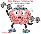 E-Book (epub) Brain Challenge Puzzles: A Fun Way to Learn Vocabulary - Grade 6 von Dr. Jennifer Agard