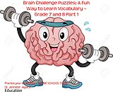 E-Book (epub) Brain Challenge Puzzles: A Fun Way to Learn Vocabulary - Grade 7 and 8 Part 1 von Dr. Jennifer Agard