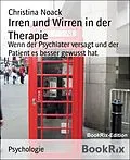 E-Book (epub) Irren und Wirren in der Therapie von Christina Noack