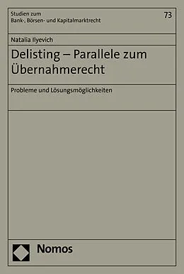 E-Book (pdf) Delisting - Parallele zum Übernahmerecht von Natalia Ilyevich