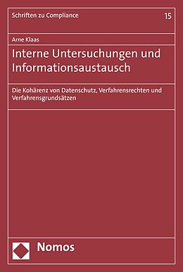 E-Book (pdf) Interne Untersuchungen und Informationsaustausch von Arne Klaas