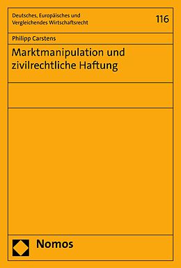 E-Book (pdf) Marktmanipulation und zivilrechtliche Haftung von Philipp Carstens