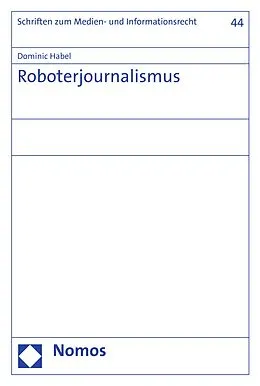 E-Book (pdf) Roboterjournalismus von Dominic Habel