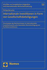 E-Book (pdf) Internationale Investitionen in Form von Gesellschaftsbeteiligungen von Philipp Berrsche