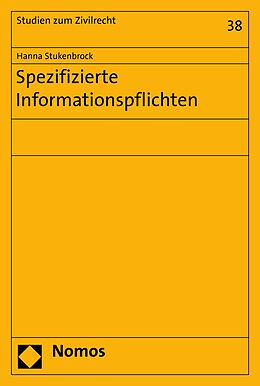 E-Book (pdf) Spezifizierte Informationspflichten von Hanna Stukenbrock