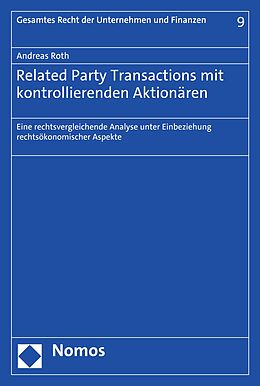 E-Book (pdf) Related Party Transactions mit kontrollierenden Aktionären von Andreas Roth