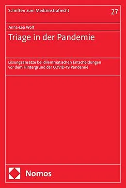 E-Book (pdf) Triage in der Pandemie von Anna-Lea Wolf