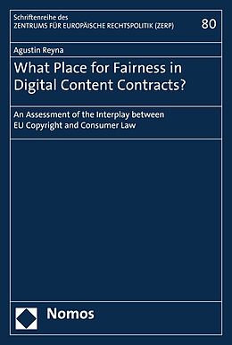 eBook (pdf) What Place for Fairness in Digital Content Contracts? de Agustin Reyna