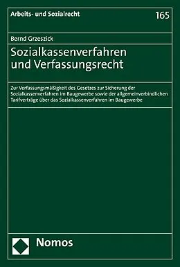 E-Book (pdf) Sozialkassenverfahren und Verfassungsrecht von Bernd Grzeszick