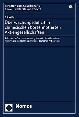 E-Book (pdf) Überwachungsdefizit in chinesischen börsennotierten Aktiengesellschaften von Jie Long