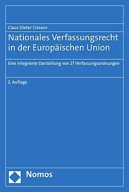 E-Book (pdf) Nationales Verfassungsrecht in der Europäischen Union von Claus Dieter Classen