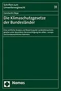 E-Book (pdf) Die Klimaschutzgesetze der Bundesländer von Constantin Beye
