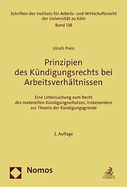 E-Book (pdf) Prinzipien des Kündigungsrechts bei Arbeitsverhältnissen von Ulrich Preis