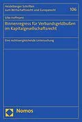 E-Book (pdf) Binnenregress für Verbandsgeldbußen im Kapitalgesellschaftsrecht von Silke Hoffmann