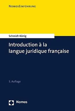 E-Book (pdf) Introduction à la langue juridique française von Christine Schmidt-König