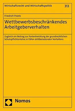 E-Book (pdf) Wettbewerbsbeschränkendes Arbeitgeberverhalten von Friedrich Preetz