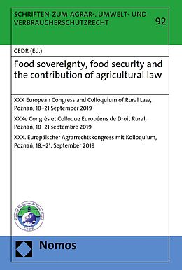 eBook (pdf) Food sovereignty, food security and the contribution of agricultural law de 