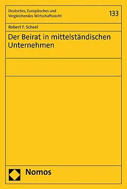 E-Book (pdf) Der Beirat in mittelständischen Unternehmen von Robert F. Scheel