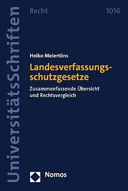 E-Book (pdf) Landesverfassungsschutzgesetze von Heiko Meiertöns