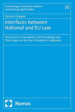 E-Book (pdf) Interfaces between National and EU Law von Giovanni Chiapponi