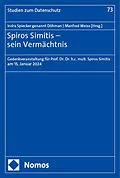 E-Book (pdf) Spiros Simitis  sein Vermächtnis von 