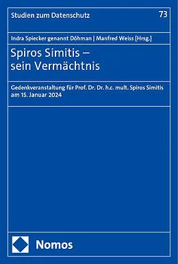 E-Book (pdf) Spiros Simitis  sein Vermächtnis von 
